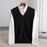 Men's V-Neck Sweater Vest | Layering Knit