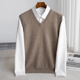 Men's V-Neck Sweater Vest | Layering Knit