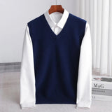Men's V-Neck Sweater Vest | Layering Knit