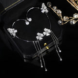 Women's Butterfly Earrings | Sparkling Flower Design 5