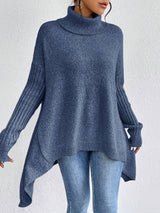 Women's High Neck Sweater | Cozy & Draped Fit 6