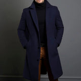 Men's Long Winter Coat | Slim-Fit & Wind Proof