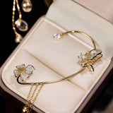 Women's Butterfly Earrings | Sparkling Flower Design 7