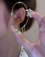 Women's Butterfly Earrings | Sparkling Flower Design 1