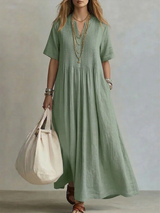 Women's Pleated Dress | Flowing & Figure-Flattering Fit 2