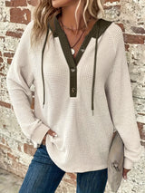 Women's Hooded Sweatshirt | Colorblock Design & Cozy Comfort 7