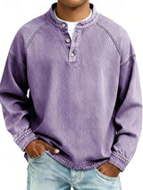Men's Henley Shirt | Relaxed Fit & Vintage Finish 1