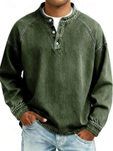Men's Henley Shirt | Relaxed Fit & Vintage Finish 2