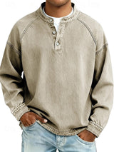 Men's Henley Shirt | Relaxed Fit & Vintage Finish 3