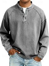 Men's Henley Shirt | Relaxed Fit & Vintage Finish 4