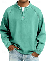 Men's Henley Shirt | Relaxed Fit & Vintage Finish 5