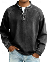 Men's Henley Shirt | Relaxed Fit & Vintage Finish 6