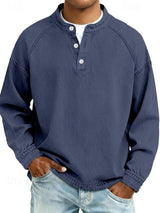 Men's Henley Shirt | Relaxed Fit & Vintage Finish 7