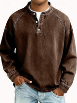 Men's Henley Shirt | Relaxed Fit & Vintage Finish 8