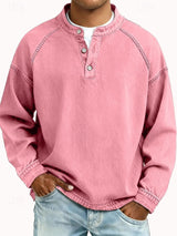 Men's Henley Shirt | Relaxed Fit & Vintage Finish 9