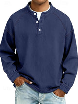 Men's Henley Shirt | Relaxed Fit & Vintage Finish 10