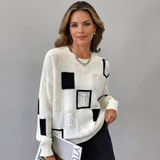 Women's Knitted Sweater | Openwork Design