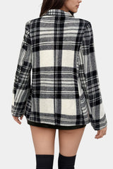 Women's Checkered Blazer | Long Line & Single Button 6
