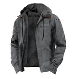 Men's Hooded Jacket | Fleece-Lined & Warm for Winter