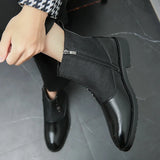 Men's Ankle Boots | Zip-Up Brogue Detail