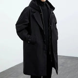 Men's Long Coat | Hooded & Wind Resistant