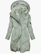 Women's Quilted Hooded Coat | Warm & Windproof 1