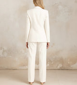 Women's Wide-Leg Pant Suit | Tailored Blazer Set