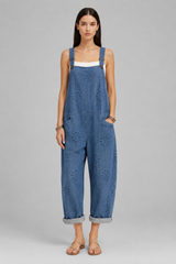 Women Jumpsuit | Relaxed Fit & Embroidered Design