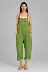 Women Jumpsuit | Relaxed Fit & Embroidered Design