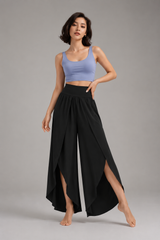 Women's Wide Leg Trousers | High Waist, Split Hem & Flowy Palazzo Fit